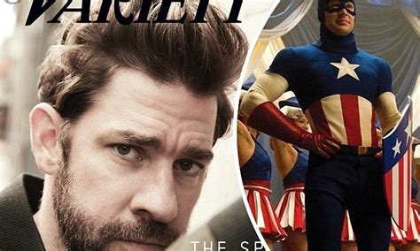 john krasinski recalls losing part of captain america to chris evans daily mail online