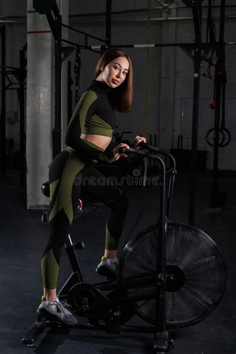 Gym Woman Silhouette Stationary Stock Photos Free Royalty Free