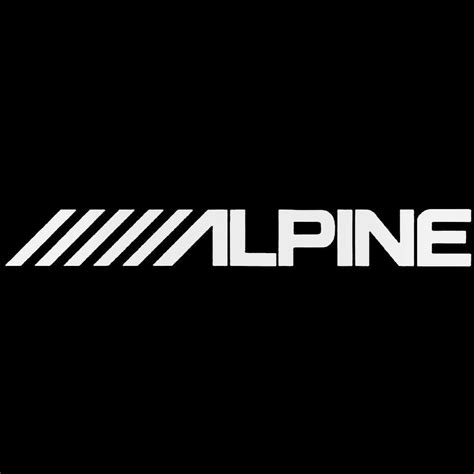 Alpine Audio Logo Decal Sticker