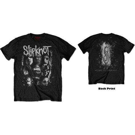 Slipknot Unisex T Shirt Wanyk White Splatter Back Print Wholesale Only Official Licensed