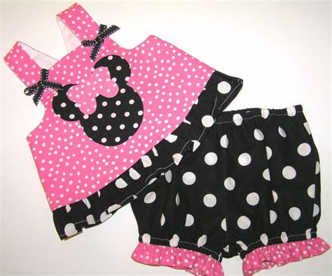 Minnie Mouse Outfit Pink And Black Minnie Mouse Baby Etsy Minnie