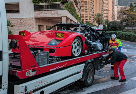 Moment Rare Ferrari Worth £1000000 Bursts Into Flames Metro News