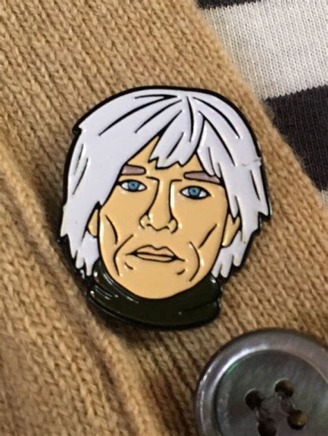 Andy Warhol Pin Soft Enamel Pin Pop Art Artist By Thefoundretail Soft