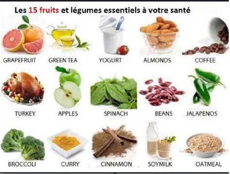 Les 15 Fruits Et Légumes Essentiels à Votre Santé Et Leurs Bienfaits
