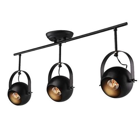 Lnc Track Ceiling Light Fixture 3 Light Industrial Lamp For Living