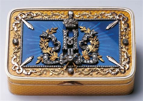Longliveroyalty Faberge Gold Enamel And Diamond Box Belonging To