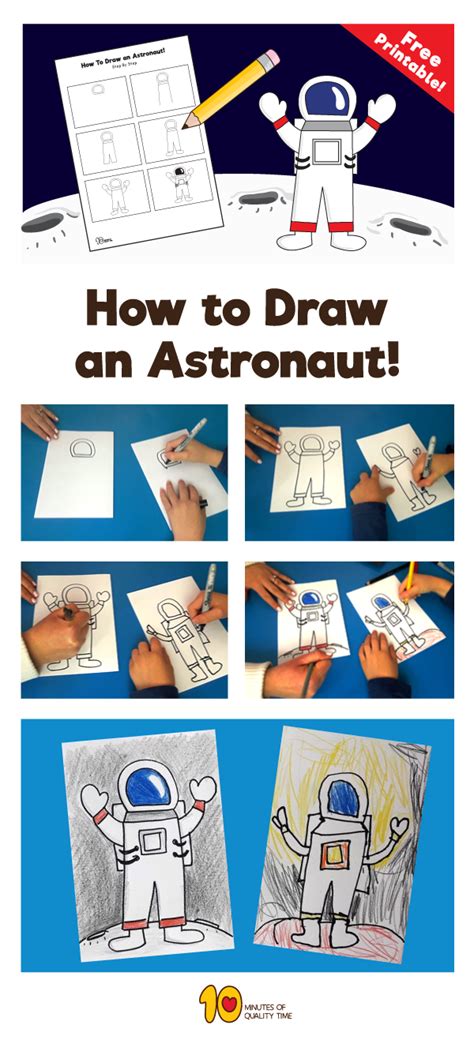 Learn How To Draw An Astronaut Other Occupations Step By Step Drawing