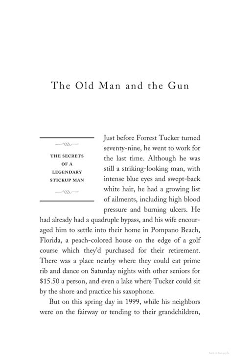The Old Man And The Gun Review Quotes By David Grann
