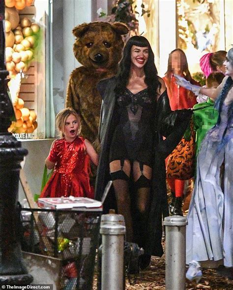 Bear Costume Scantily Clad Wolfman Bradley Cooper Irina Shayk Lea Rockin Trick Or Treat