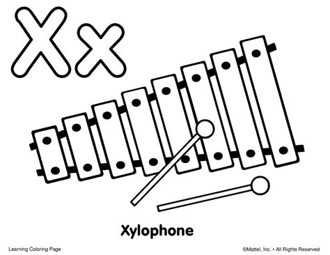 Xylophone coloring pages are a fun way for kids of all ages to develop creativity, focus, motor skills and color recognition. Coloring Page Xylophone | Free download on ClipArtMag