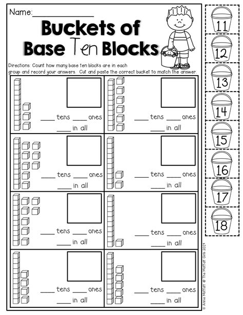 Base Ten Worksheet For First Grade