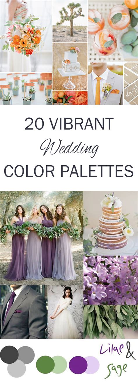 20 Vibrant Wedding Color Palettes ~ Oh My Veil All Things Wedding Ideas