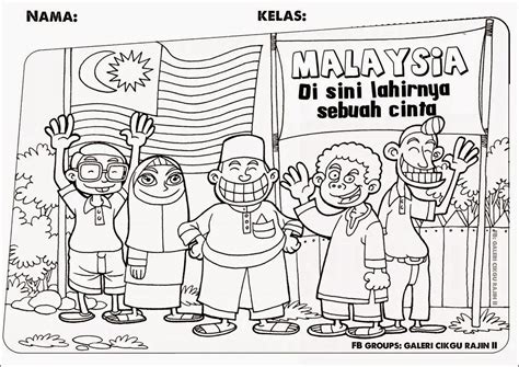 Mewarna Tema Kemerdekaan Merdeka Hari Malaysia Perpad