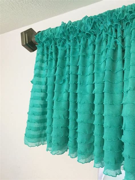 Mint Valance Window Curtains Kitchen Curtains Green Sheer Etsy