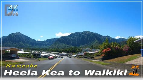 Kaneohe Heeia Kea Boat Harbor To Waikiki Via H3 Freeway Oahu 🌴 Hawaii