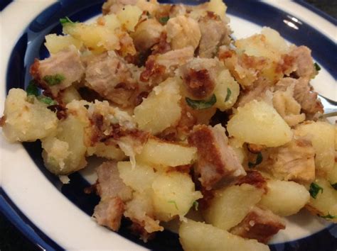 Yesterday, we had leftover pork loin, which is somewhat of a rarity at our house. Pork And Potato Hash Recipe - Food.com