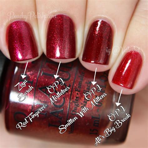 Red Sparkle Nails Sparkle Nails Opi Red Nail Polish