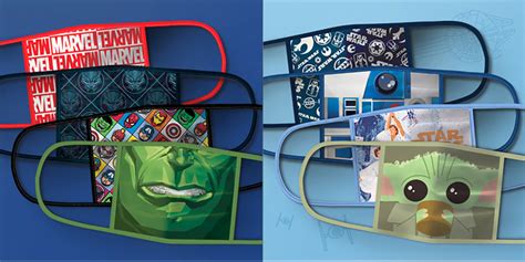 Disneys New Line Of Face Masks Features Baby Yoda Hulk And More Of