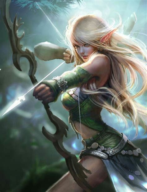 Αποτέλεσμα εικόνας για Female Archer Elf Blonde Guerreiras Amazonas