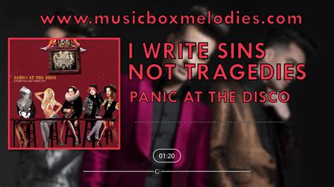 I Write Sins Not Tragedies Music Box Version By Panic At The Disco