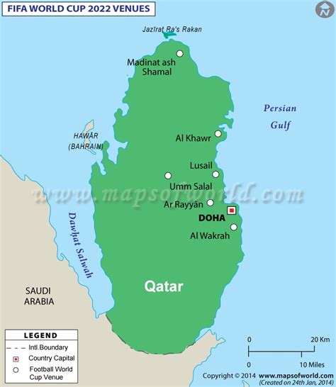 Fifa World Cup 2022 Venues Map Of Qatar