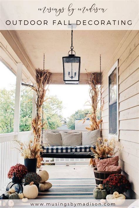 20 Fall Porch Decorations Front Porch Fall Decorating Ideas Founterior