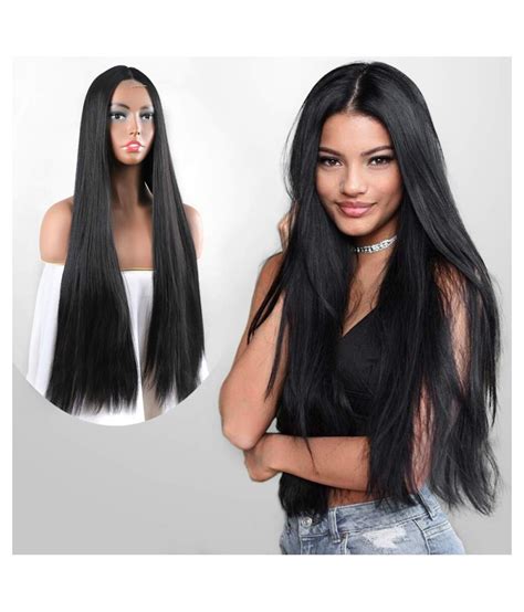 Akashkrishna 26 Inches Long Middle Part Straight Hair Wig Straight Hair