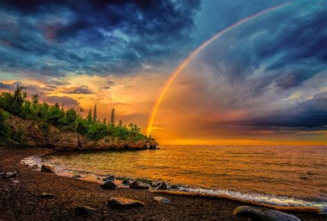 Rainbow Most Beautiful Sunsets And Sunrises Pinterest