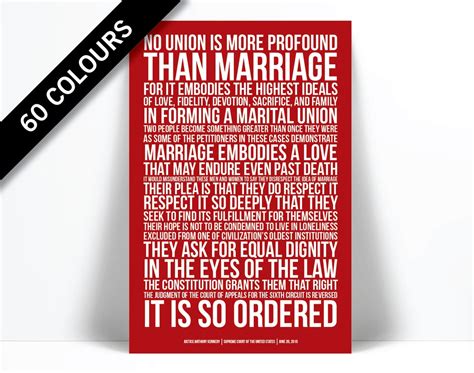 Gay Marriage Supreme Court Decision Art Print Same Sex Etsy