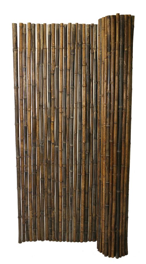 Backyard X Scapes Black Rolled Bamboo Fence 1in D X 6ft H X 8ft L Buy
