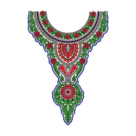 10010 Neck Embroidery Design