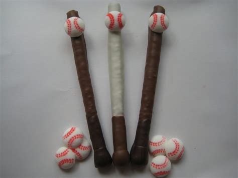 Items Similar To 24 Baseball Bat Chocolate Covered Pretzel Rods On Etsy