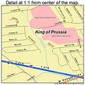 King of Prussia Pennsylvania Street Map 4239736