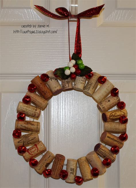 Crafty Girl 21 Wine Cork Wreaths