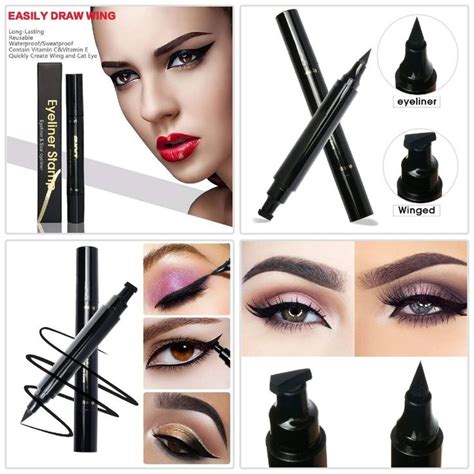 Winged Eyeliner Stamp Waterproof Long Lasting Wing Or Cat Eye Makeup