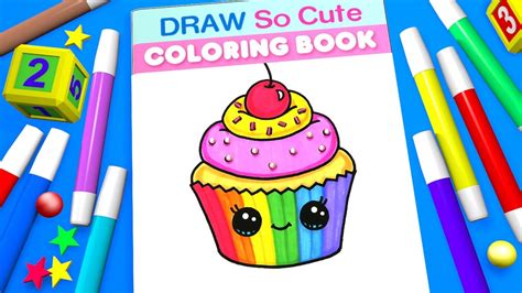 Feel free to share it on. Cupcake Coloring Page for Kids | Learn Colors - YouTube