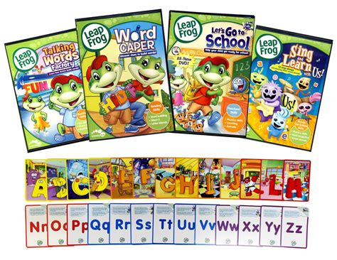 Leap Frog Learning Pack 2 Talking Words Factory Word Caper Lets Go To School