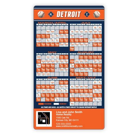 Printable Detroit Tigers Schedule Printable Schedule