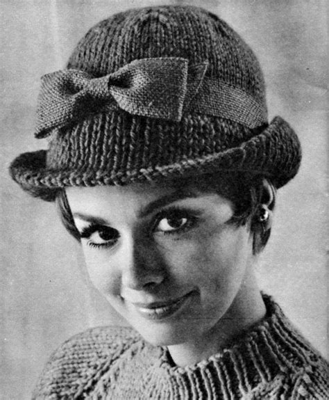 vintage tailored hat 1960s hat pattern vintage knitting etsy hat pattern vintage knitting