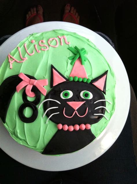 Melinda Makes Cake Black Cat Birthday Cake