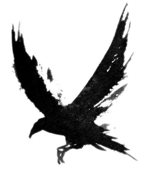 Common Raven Tattoo Bird Drawing Clip Art Flying Crow Png Png