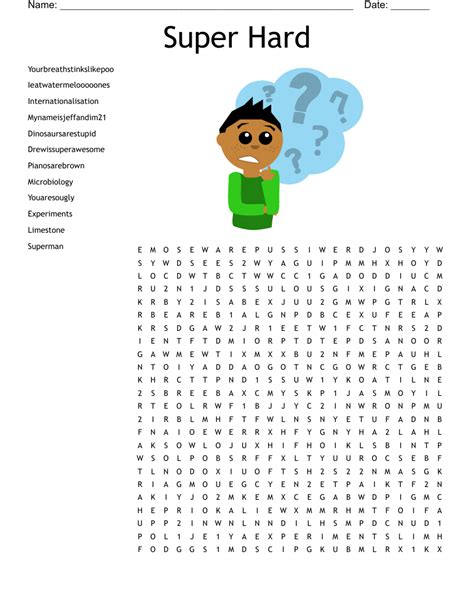 Super Hard Word Search Wordmint