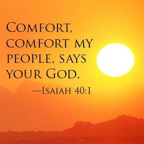 Isaiah 401 Comfort Pinterest