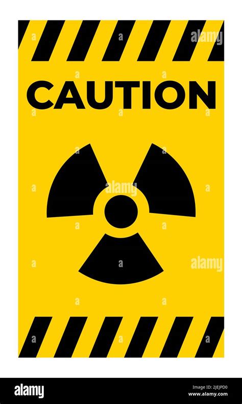 Radiation Hazard Symbol Sign Isolate On White Backgroundvector