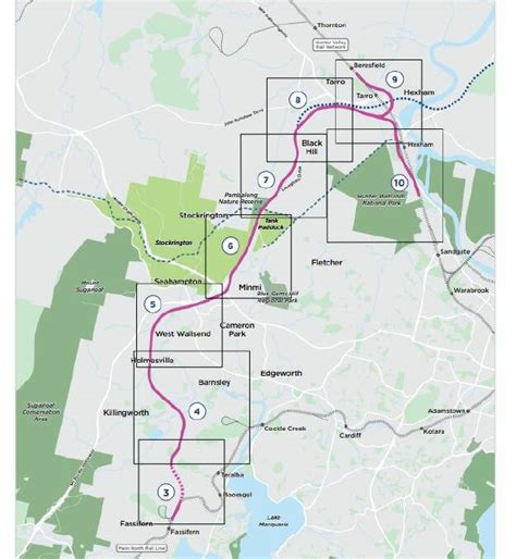 Revealed Fassifern To Hexham Rail Line Route