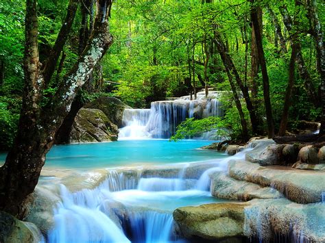 Moving Waterfalls 1 1600x1200 For Your Waterfall Summer Hd Wallpaper