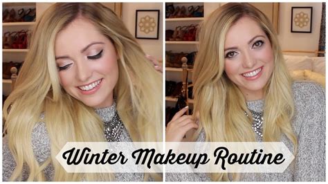 winter makeup routine style by dani youtube