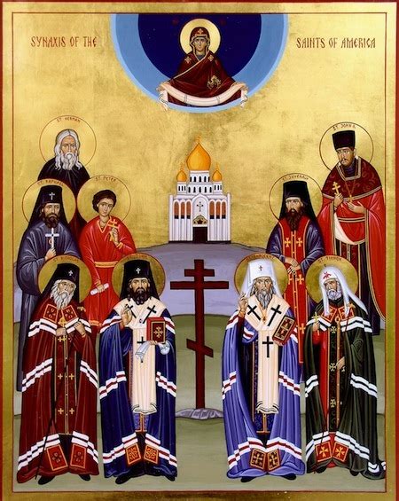 Icon Saints North America St John The Baptist Greek Orthodox Church