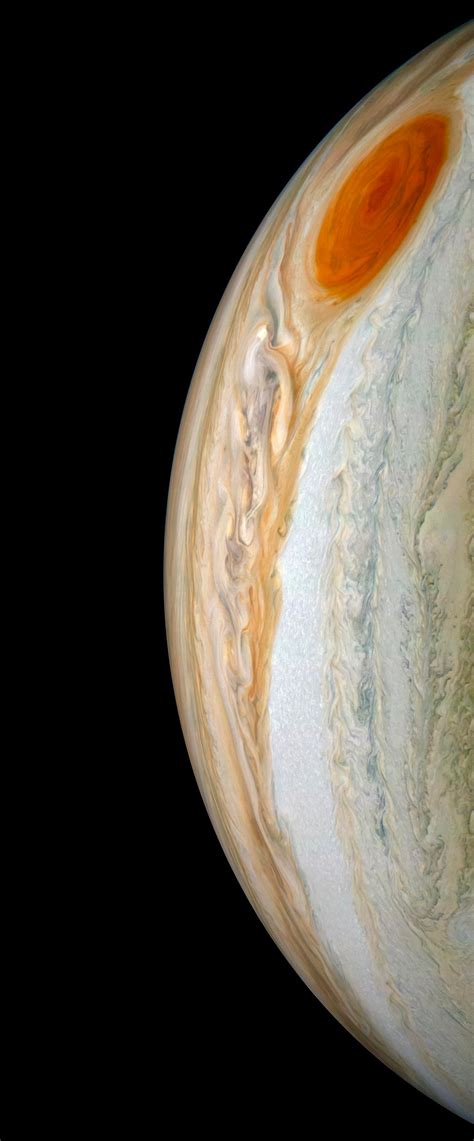 Jupiters Great Red Spot Photographed Last Month By Nasas Juno