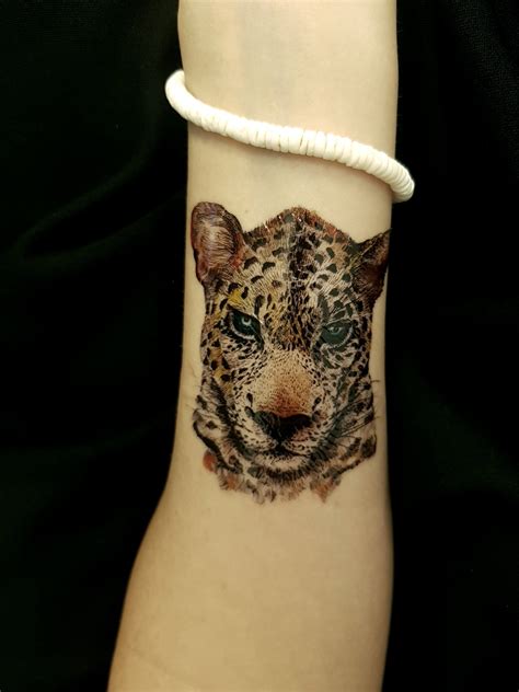 Leopard Temporary Tattoo Leopard Tattoo Panther Multicolor Etsy